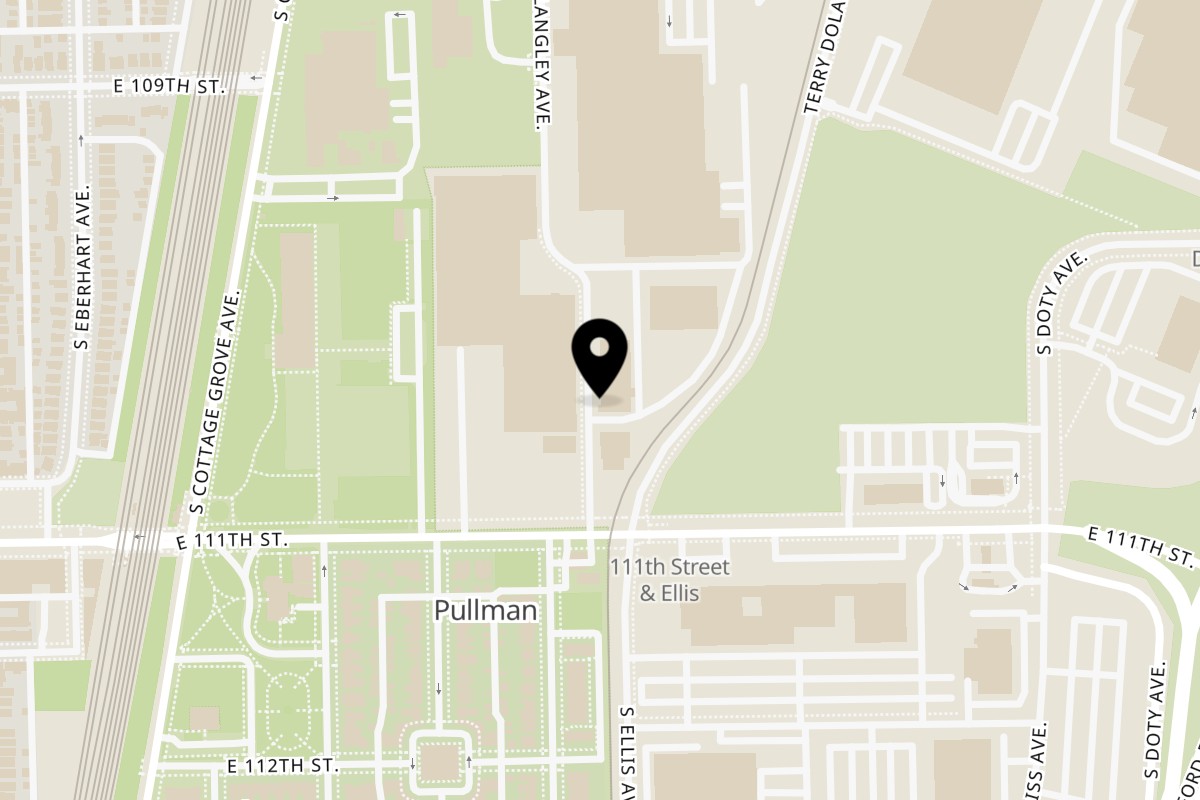 Map showing the location of Richard's Super Premium Ice Cream on 11033 S Langley Ave in Chicago